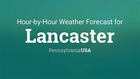 weather forecast lancaster pa hourly